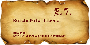 Reichsfeld Tiborc névjegykártya